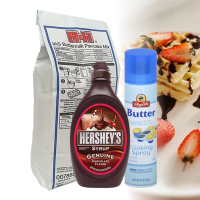 Gofri csomag Hershey's öntettel